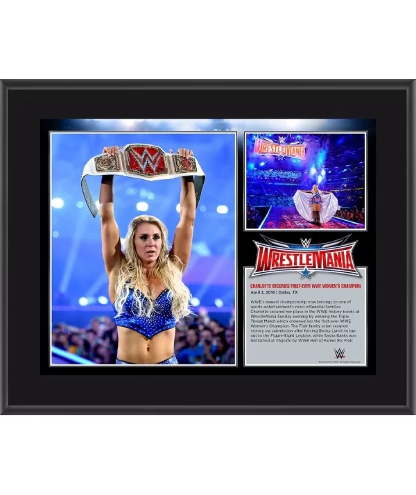 Charlotte Flair 10.5" x 13" WrestleMania 32 Sublimated Plaque $8.16 Collectibles