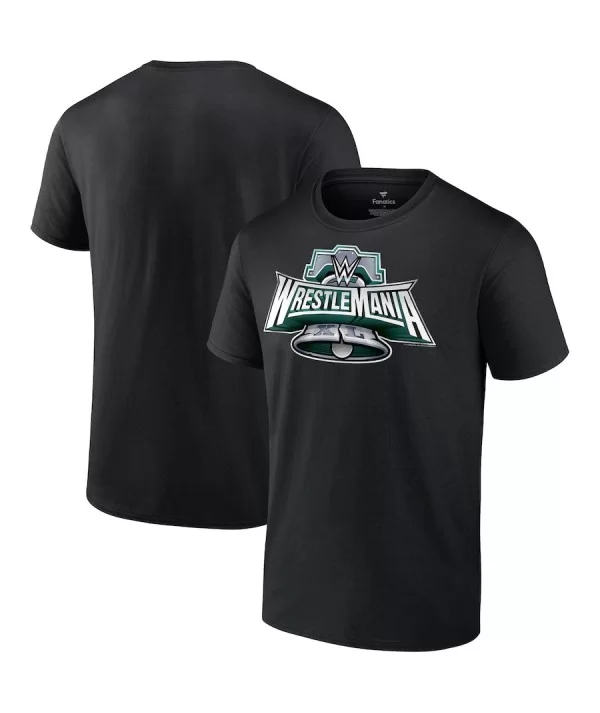 Men's Fanatics Branded Black WrestleMania 40 Logo T-Shirt $11.76 T-Shirts