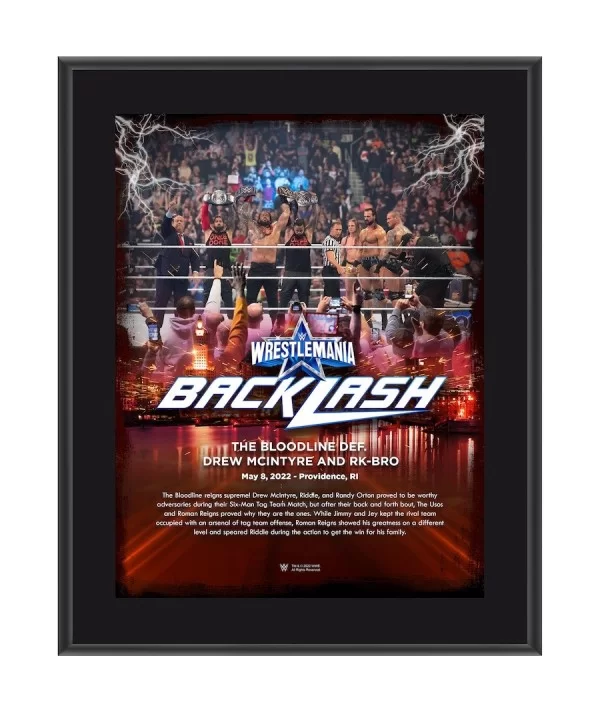 The Bloodline 10.5" x 13" WrestleMania Backlash Sublimated Plaque $10.56 Collectibles