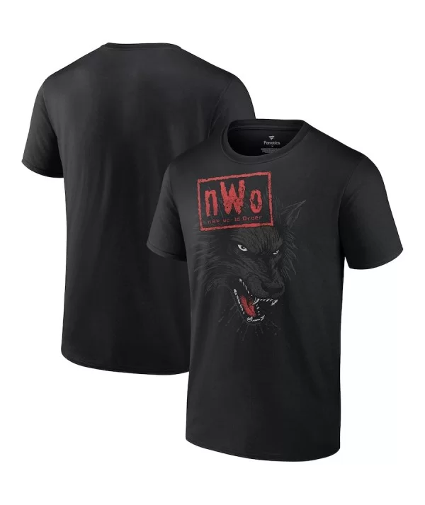 Men's Black nWo Logo Wolfpac T-Shirt $8.40 T-Shirts