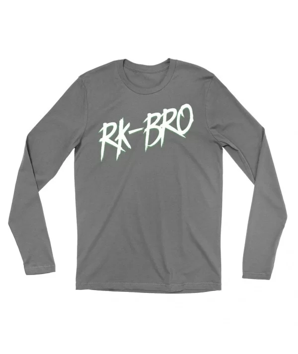 Men's Gray RK-BRO Long Sleeve T-Shirt $7.22 T-Shirts