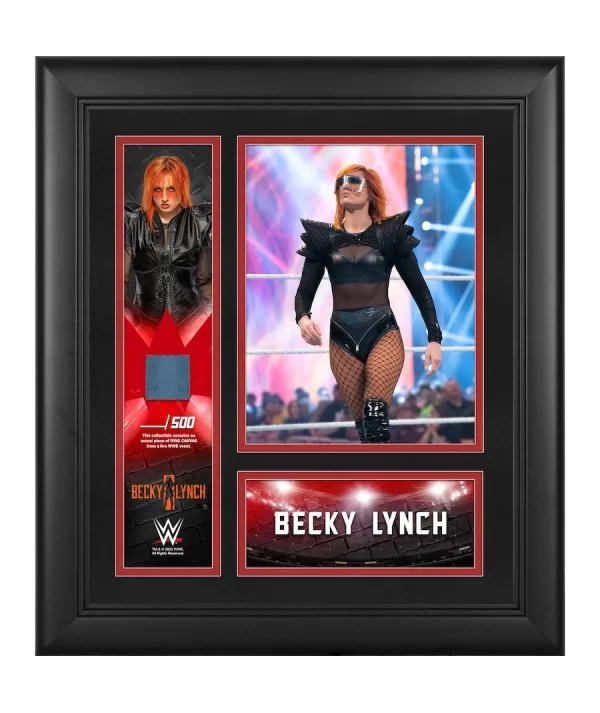 Becky Lynch Framed 15" x 17" Collage with a Piece of Match-Used Canvas - Limited Edition of 500 $17.36 Collectibles