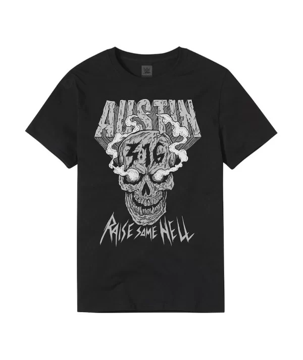 Men's Black "Stone Cold" Steve Austin Raise Some Hell T-Shirt $10.32 T-Shirts