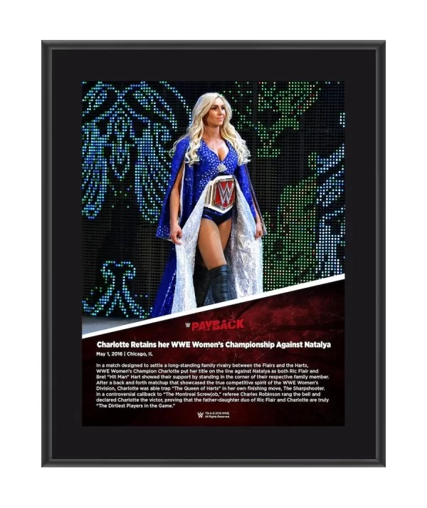 Charlotte Flair 10.5" x 13" 2016 Payback Sublimated Plaque $7.20 Home & Office