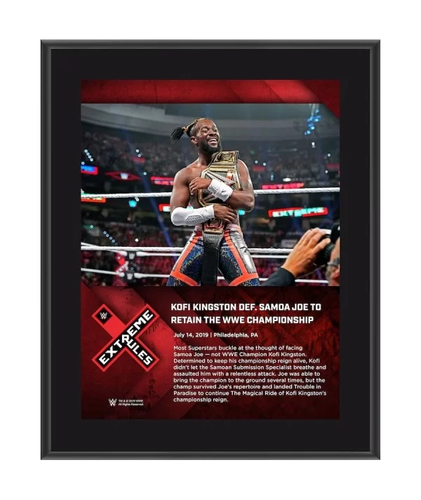 Kofi Kingston WWE Framed 10.5" x 13" 2019 Extreme Rules Collage $7.68 Collectibles