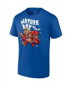 Men's Fanatics Branded Royal Ric Flair Cartoon T-Shirt $10.08 T-Shirts