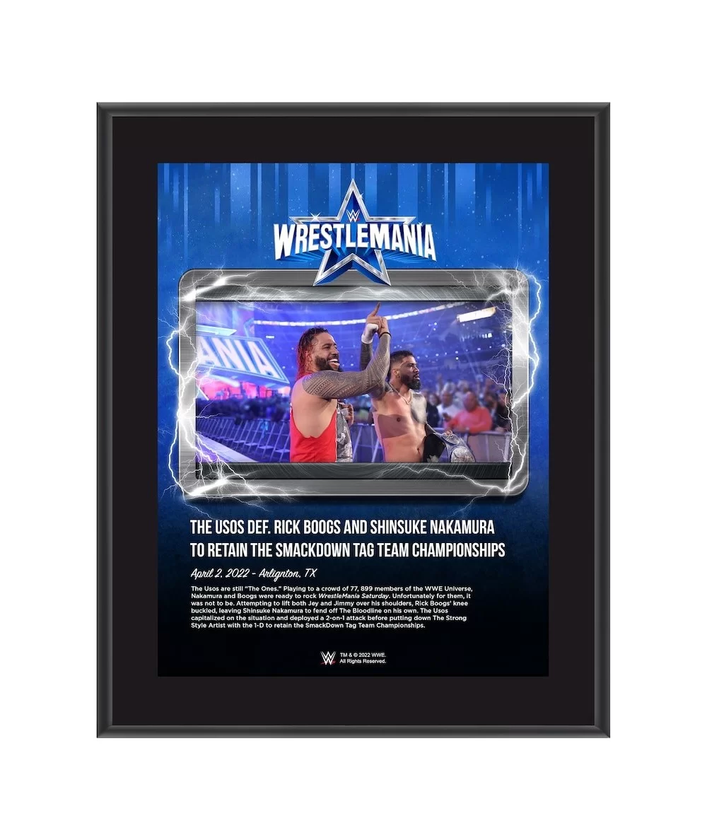 The Usos 10.5" x 13" WrestleMania 38 Night 1 Sublimated Plaque $9.12 Collectibles