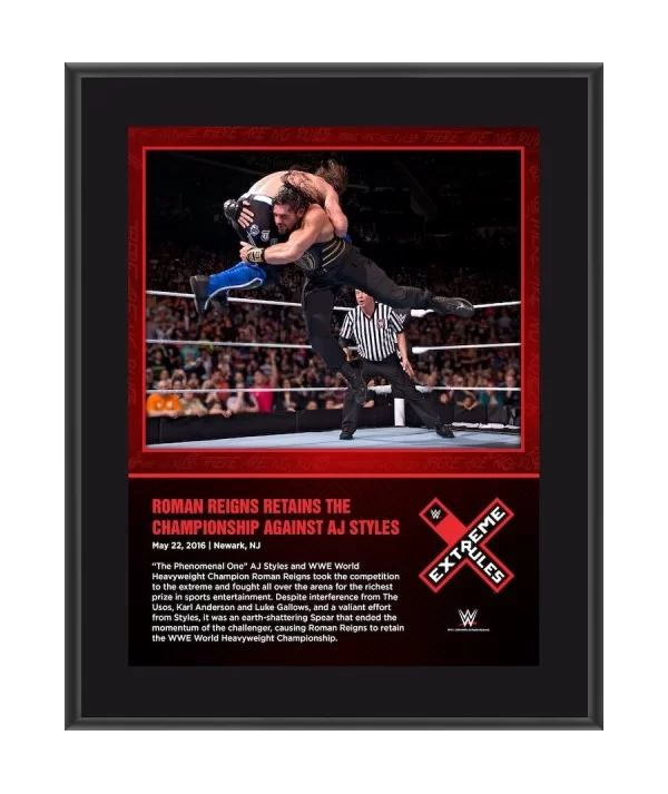Roman Reigns 10.5" x 13" 2016 Extreme Rules Sublimated Plaque $8.64 Collectibles