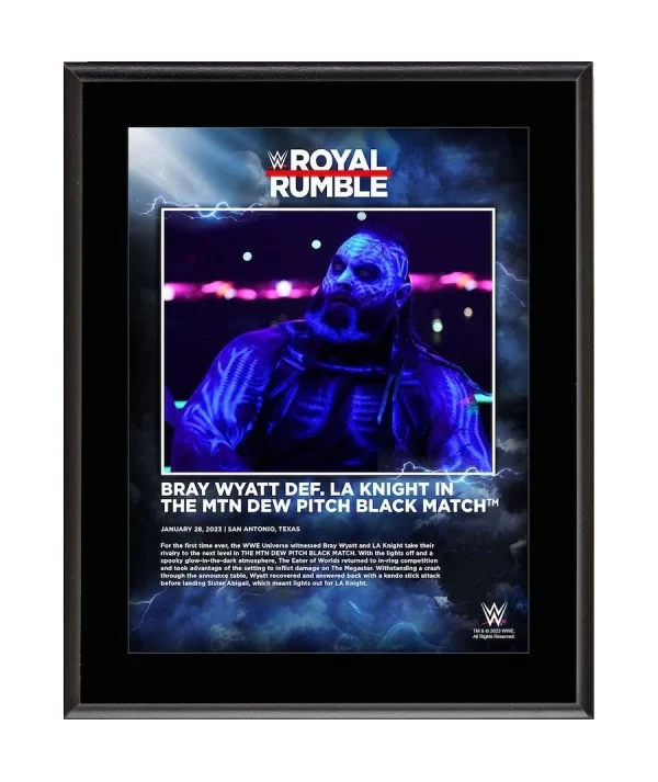 Bray Wyatt 10.5" x 13" 2023 Royal Rumble Sublimated Plaque $10.80 Collectibles
