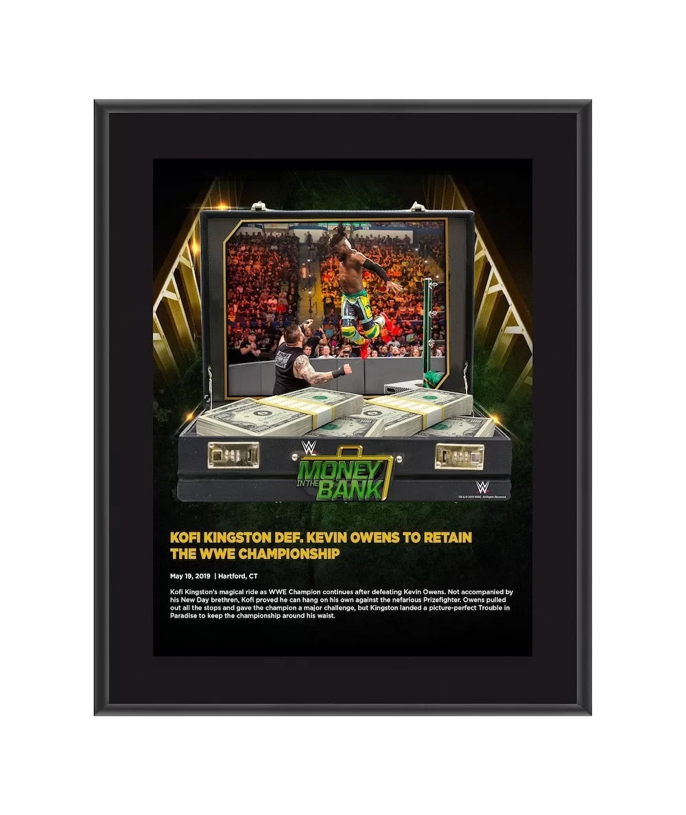 Kofi Kingston Framed 10.5" x 13" 2019 Money In The Bank Sublimated Plaque $8.88 Collectibles