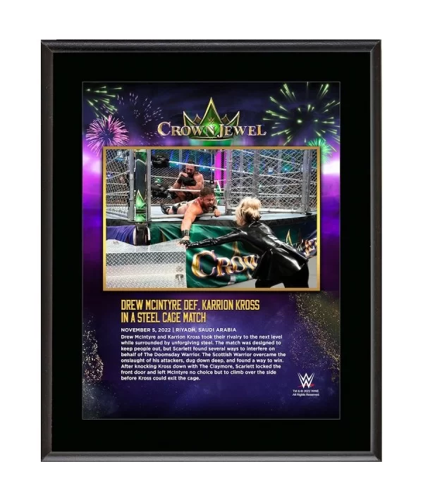 Drew McIntyre 10.5" x 13" 2022 Crown Jewel Sublimated Plaque $10.08 Home & Office