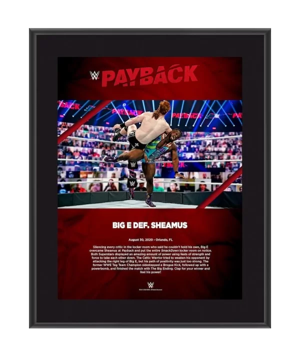 Big E Framed 10.5" x 13" 2020 Payback Sublimated Plaque $9.60 Collectibles