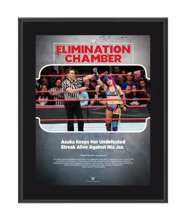 Asuka 10.5" x 13" 2018 Elimination Chamber Sublimated Plaque $11.52 Home & Office
