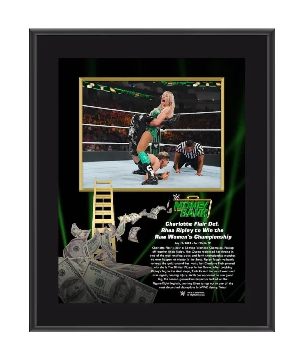 Charlotte Flair Framed 10.5" x 13" 2021 Money In The Bank Sublimated Plaque $11.04 Collectibles