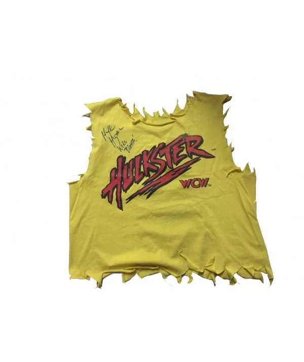 WCW Hulk Hogan Ringworn Ring Worn Hulkster T-shirt $2,064.00 Signed Items