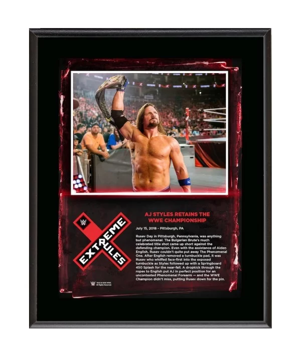 AJ Styles 10.5" x 13" 2018 Extreme Rules Sublimated Plaque $11.04 Home & Office